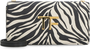 Printed leather clutch-1